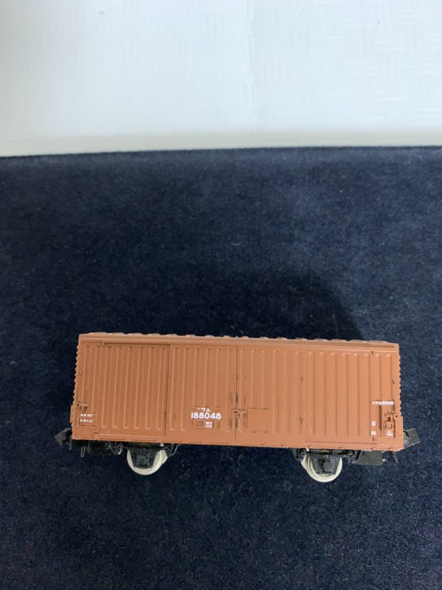 即決/関水金屬/KATO/No.807/ワム188048/車両模型/精密模型/動(dòng)作未確認(rèn)/部品取り用/Nゲージ/ジャンク扱い/臺(tái)紙807ワム80000ケースひび割