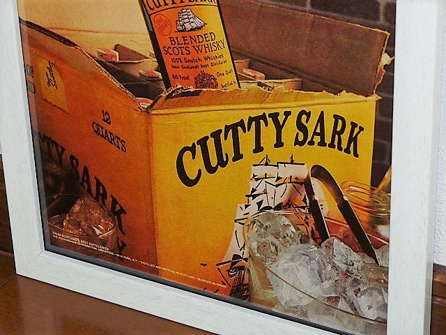 1974年 USA '70s 洋書雑誌広告 額装品 Cutty Sark カティーサーク ( A4size・A4サイズ ）_画像3