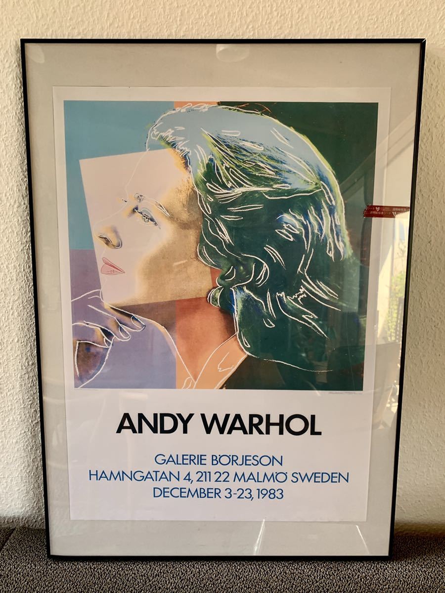 アンディーウォーホール イングリット バーグマン アートシルクポスター　Andy Warhol_画像1