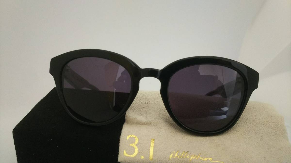 PHILLIP LIM солнцезащитные очки бесплатная доставка новый товар LOULOU BLKf "губа" обод MADE IN JAPAN модель 