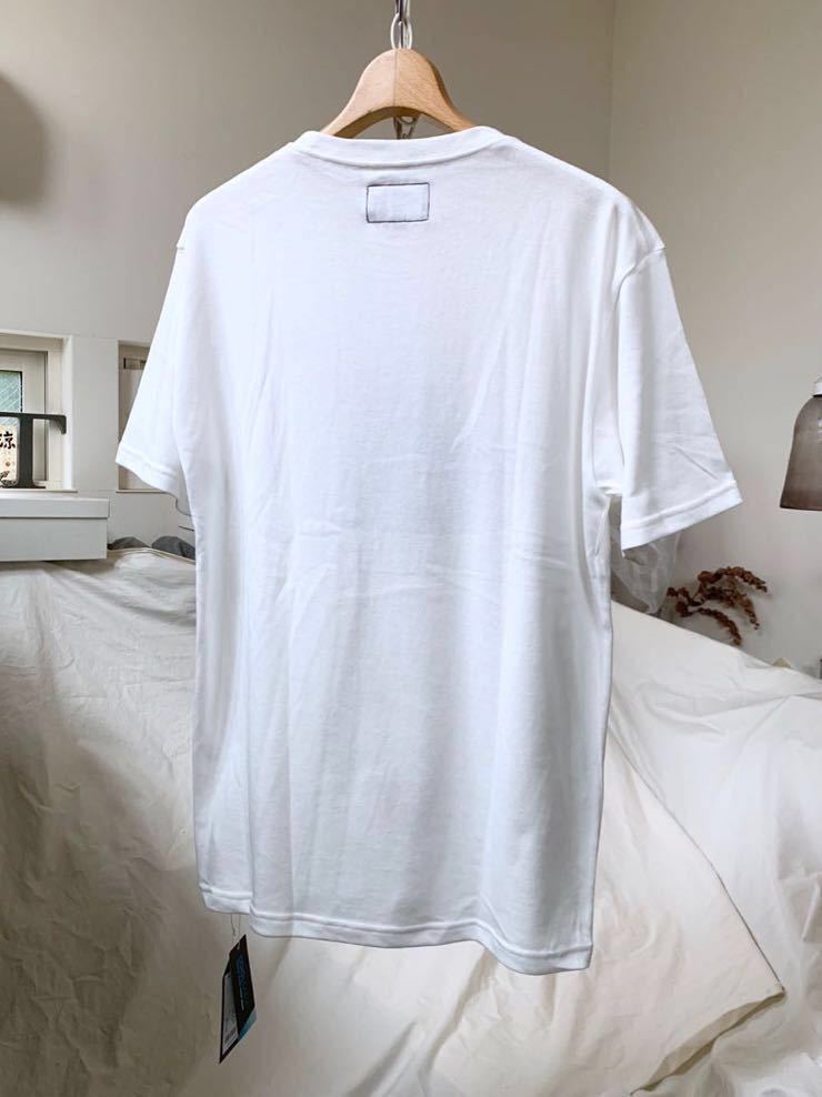 L 新品正規 ノースフェイス パープルレーベル クールマックス ロゴ ポケット Tシャツ 白 THE NORTH FACE PURPLE LABEL 2019SS_画像2