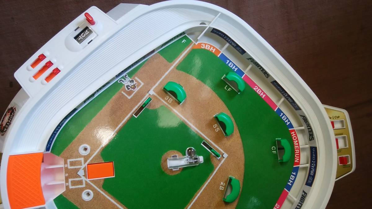 当時物 懸賞当選品 非売品 エポック社 サッポロビール プロ野球 日本ハムファイターズ 小笠原道大 オリジナル野球盤 希少 レア 動作OK_画像5