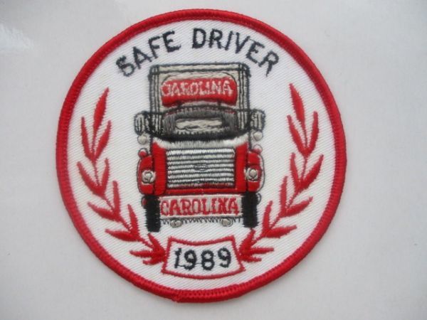 ビンテージ 80s SAFE DRIVER トラック 運転 記念 ロゴ ワッペン/ 刺繍 アメリカ 古着 自動車 ホットロッド 看板 アメ車 バイク 41_画像3