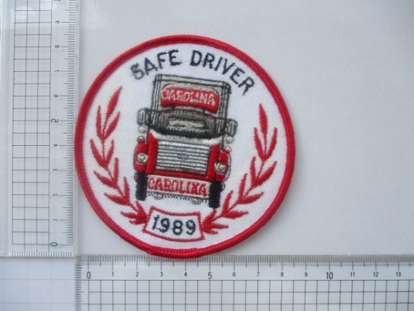 ビンテージ 80s SAFE DRIVER トラック 運転 記念 ロゴ ワッペン/ 刺繍 アメリカ 古着 自動車 ホットロッド 看板 アメ車 バイク 41_画像10