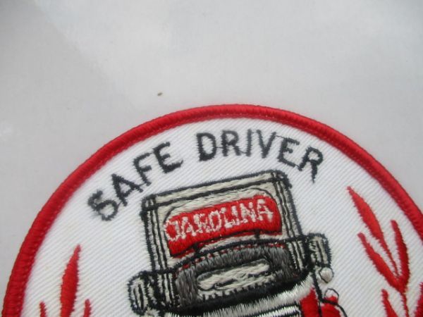 ビンテージ 80s SAFE DRIVER トラック 運転 記念 ロゴ ワッペン/ 刺繍 アメリカ 古着 自動車 ホットロッド 看板 アメ車 バイク 41_画像6