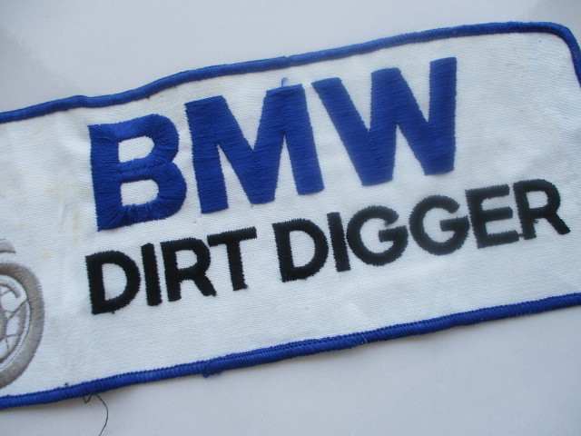 【中古品】 【大きめ】BMW DIRT DIGGER バイク オートバイ ワッペン/ F1 レーシング 自動車 バイク 整備 ヴィンテージ B01_画像3
