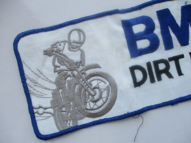 【中古品】 【大きめ】BMW DIRT DIGGER バイク オートバイ ワッペン/ F1 レーシング 自動車 バイク 整備 ヴィンテージ B01_画像2