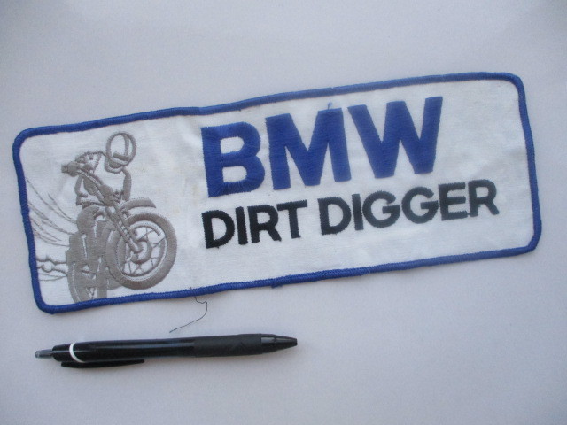 【中古品】 【大きめ】BMW DIRT DIGGER バイク オートバイ ワッペン/ F1 レーシング 自動車 バイク 整備 ヴィンテージ B01_画像5