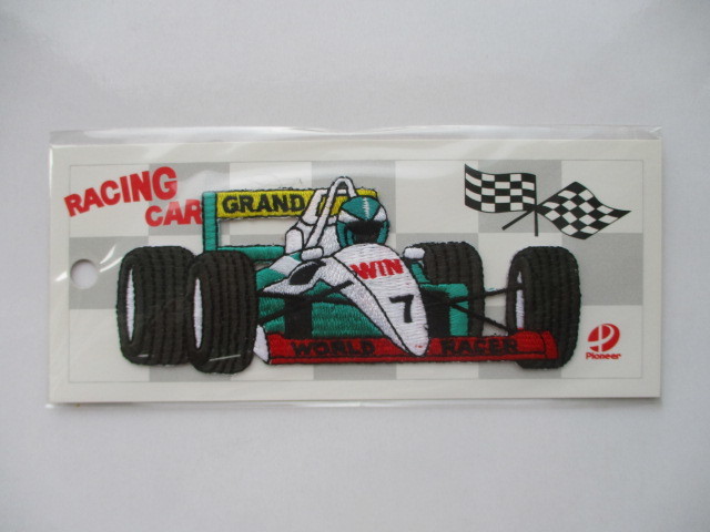 昭和 レトロ WORLD RACER WIN 7 F1 レーシングカー 1 グランプリ レース レーシング刺繍 フェルト ワッペン /フェラーリ 自動車 ③ 37_画像3