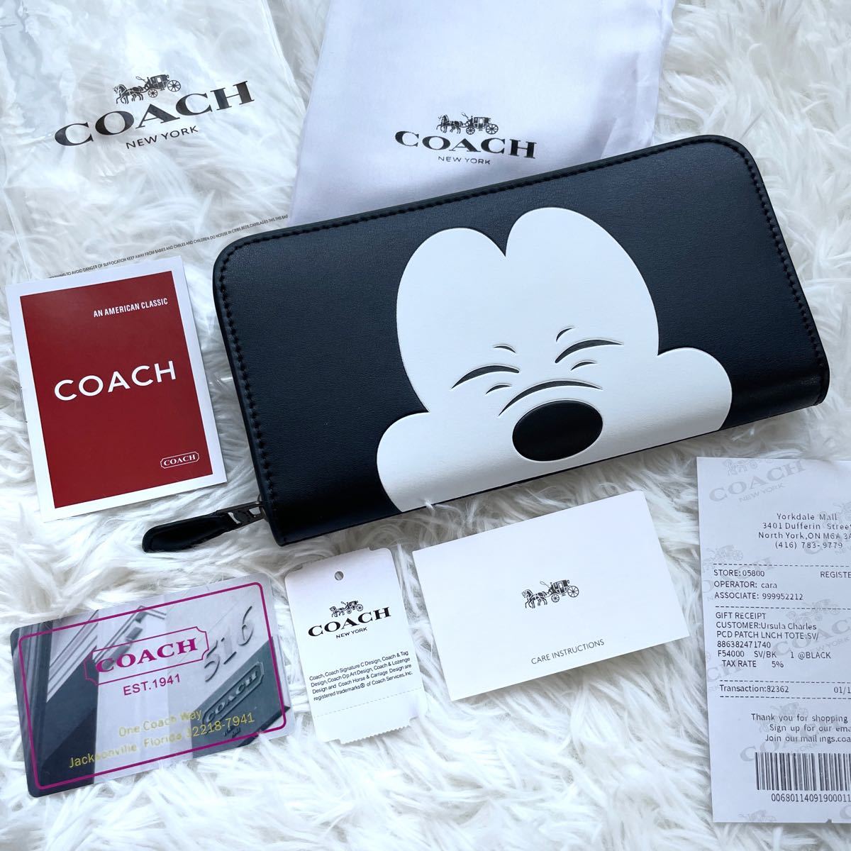 正規品 新品未使用】COACH コーチ 長財布 F54000 ディズニー ミッキー