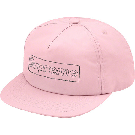 Supreme 21ss KAWS Chalk Box Logo 5-Panel cap 帽子 pink