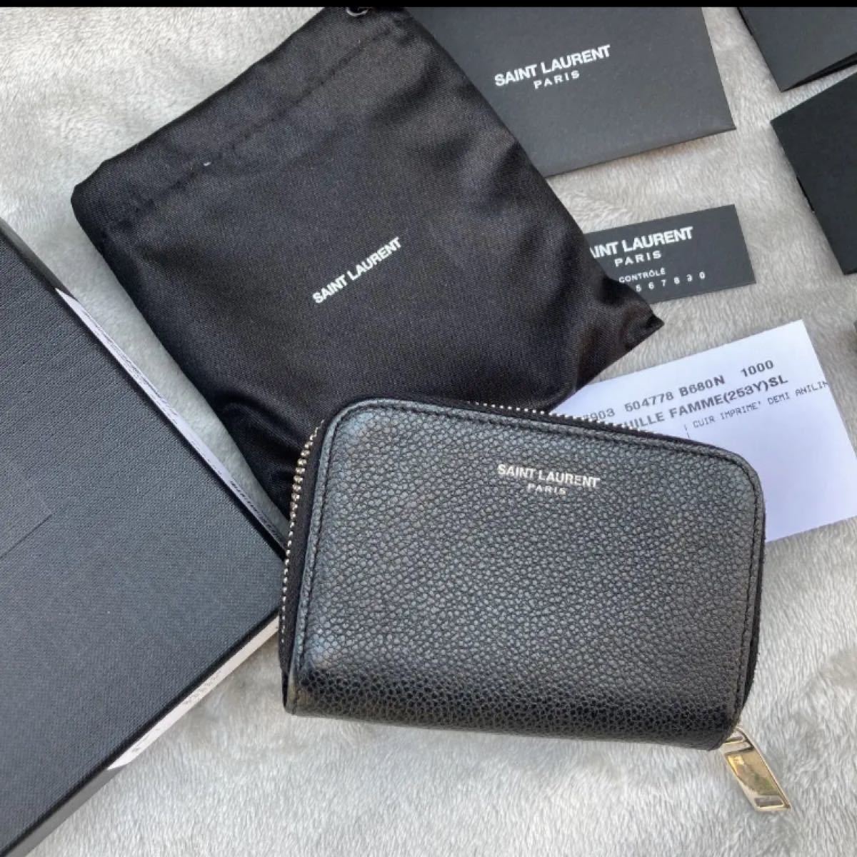 SAINT LAURENT サンローラン ミニ財布 コインケース コイン SAINT LAURENT サンローラン ミニ財布 コインケース コイン