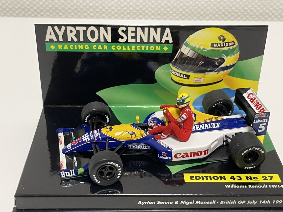 1/43 ミニチャンプス ウィリアムズ FW14 セナ ライドオン マンセル