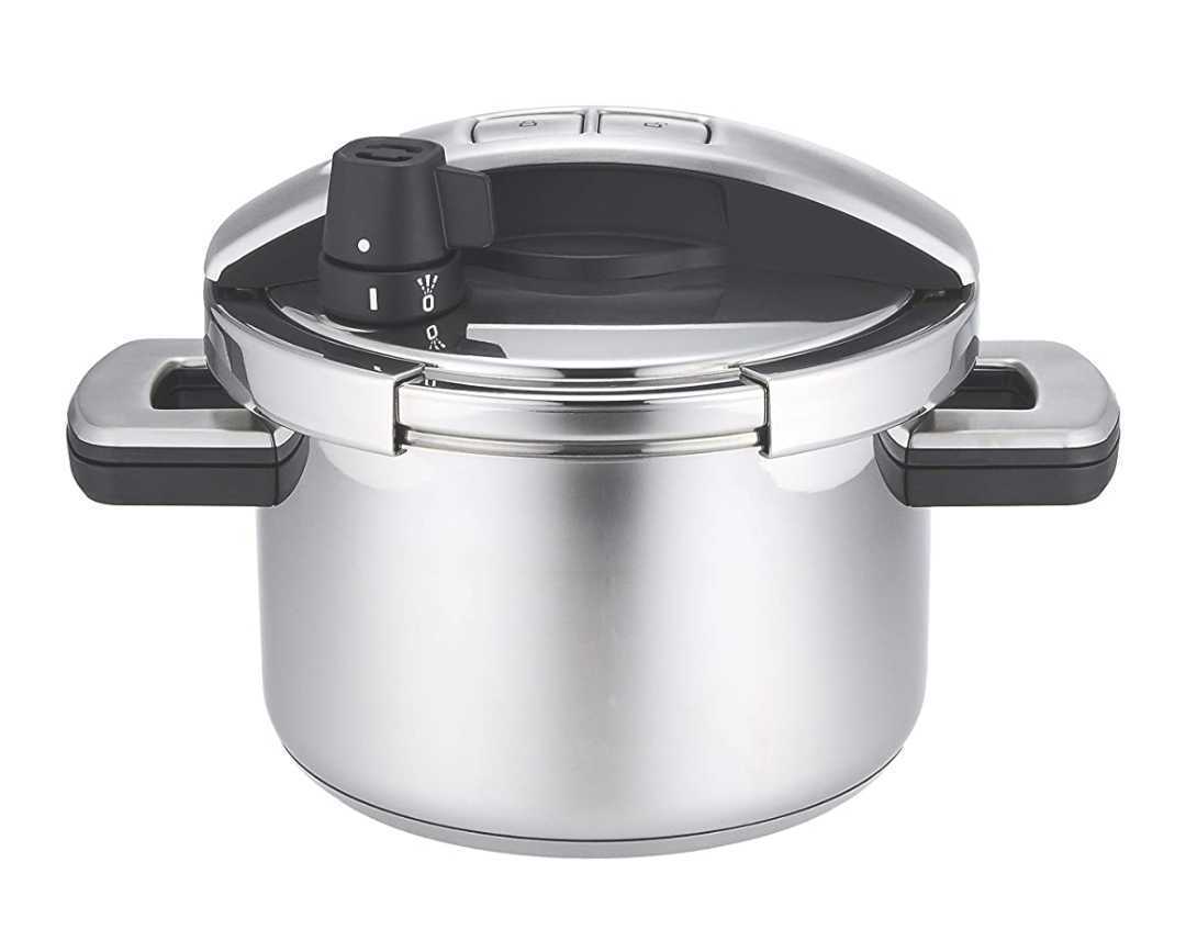  free shipping *ma year pressure cooker high pressure cooker 4L MEYER super height pressure cooker IH correspondence one touch opening and closing two-handled pot type stainless steel 4.0L YR-PC4.0