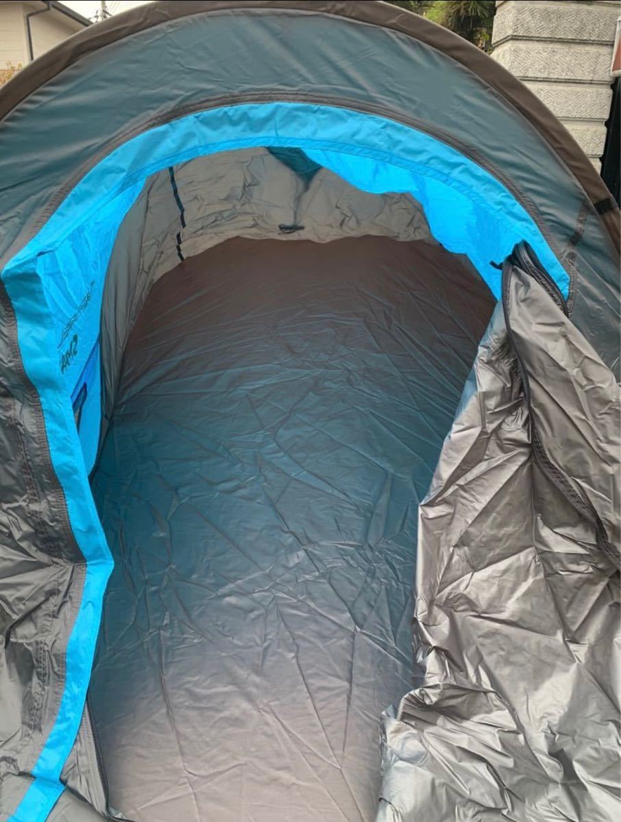 テント 2人用 アウトドア ソロ キャンプテント ワンタッチ 防風防水 ポップアップテント 設営簡単超軽量 防災用 収納袋付き