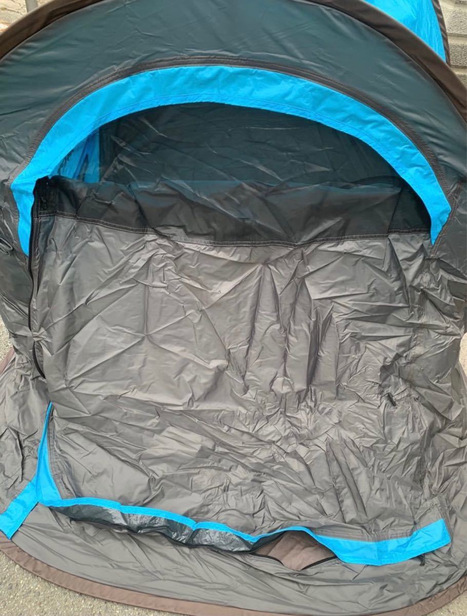 テント 2人用 アウトドア ソロ キャンプテント ワンタッチ 防風防水 ポップアップテント 設営簡単超軽量 防災用 収納袋付き
