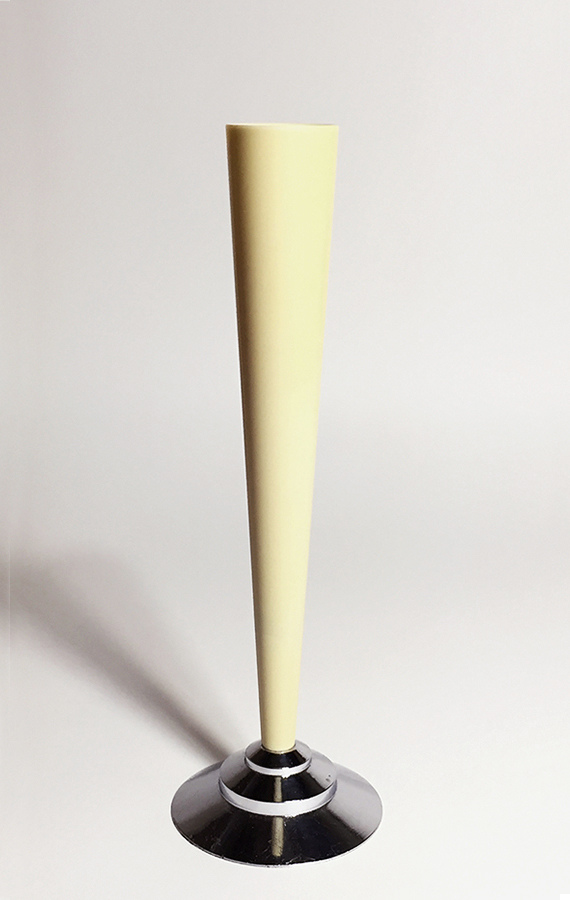 1930's【アイボリー】The Dura Co. アンティーク 一輪挿し ビンテージ アメリカ 花瓶 花器 ランプ 照明 バウハウス モダン デザイン gras