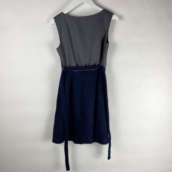  beautiful goods Chesty Chesty One-piece tank top no sleeve beads gray navy navy blue knees height size 0*a120