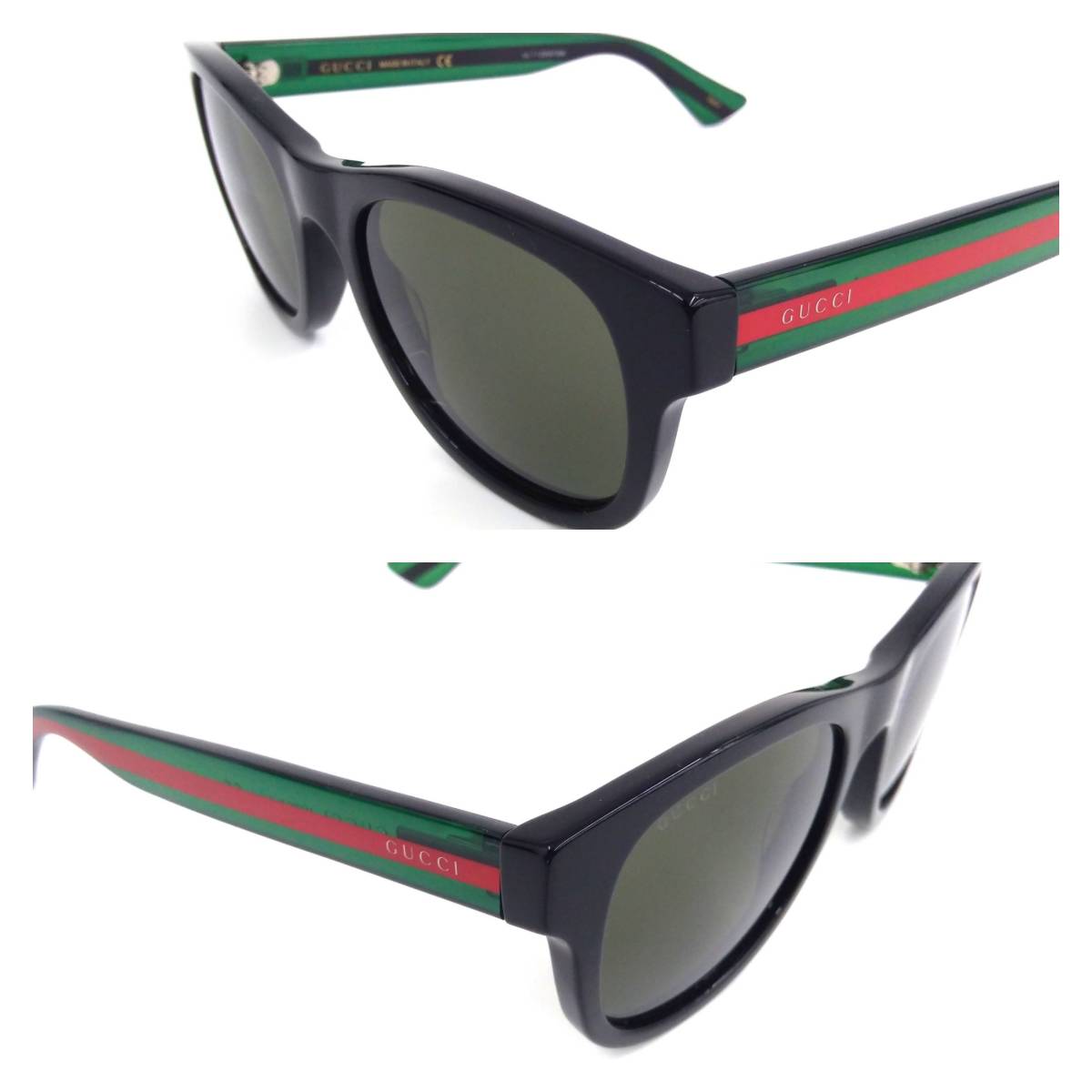 美品 GUCCI グッチ GG0003 サングラス シェリーライン ウェリントンシェイプ メンズ レディース ユニセックス ファッション 小物
