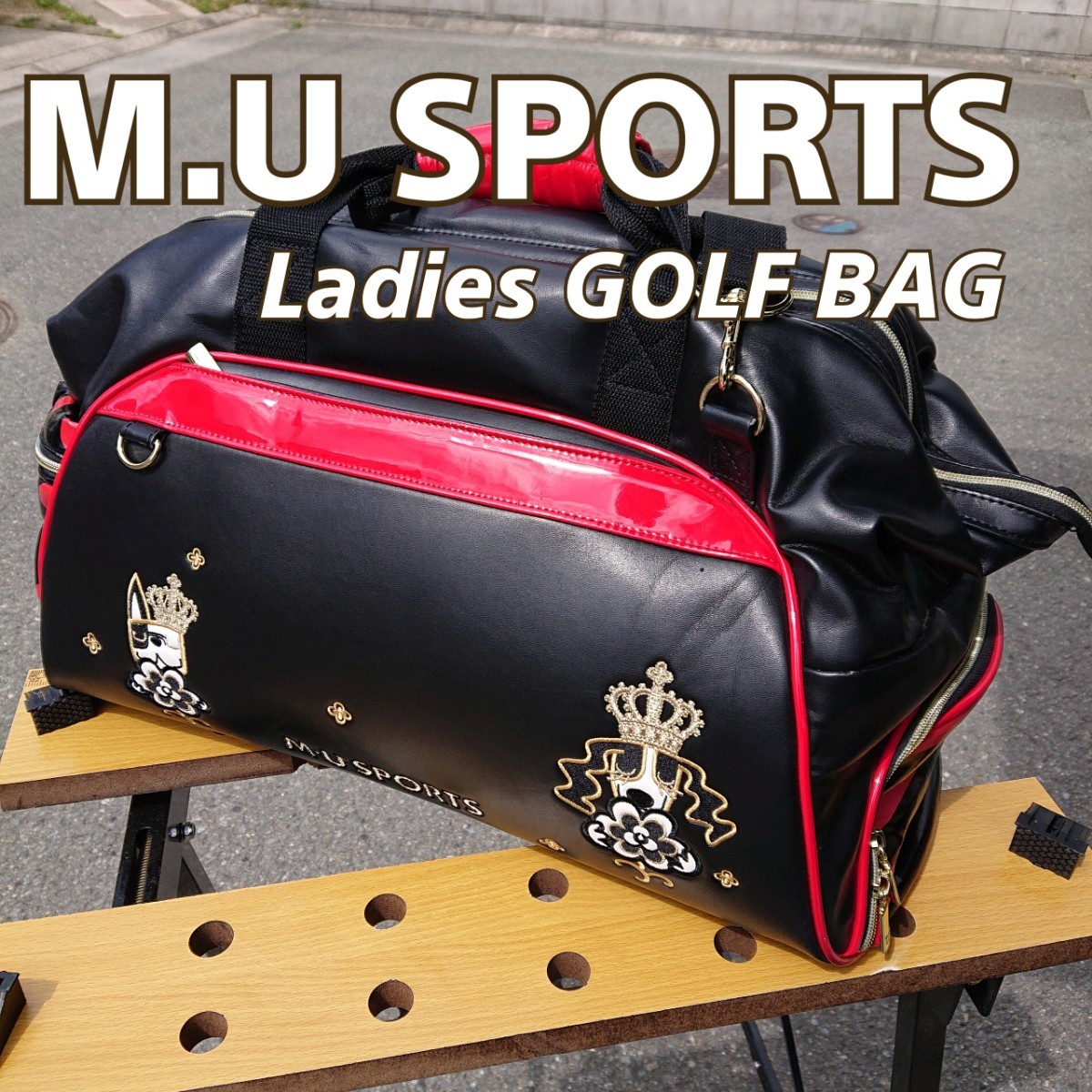 MU SPORTS ボストンバッグ ミエコウエサコ ゴルフ-