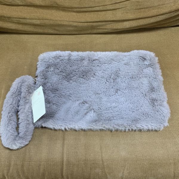  eko fur clutch earth music&ecology F gray [MA-627]