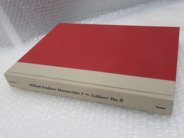 洋書/大型本/⑥/william faulkner manuscripts 3 soldiers'payⅡ