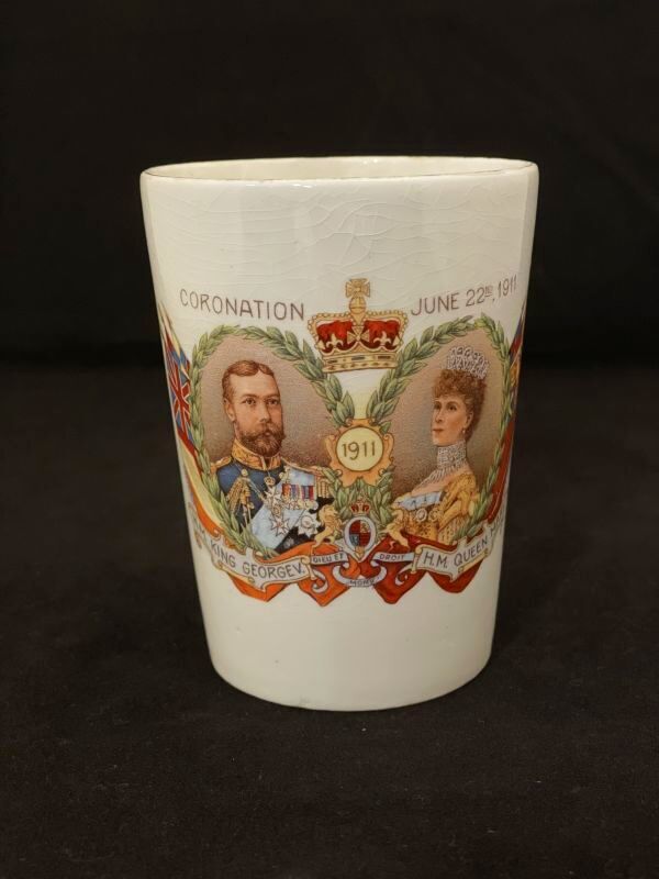 英国 国王 ジョージ5世 メアリー王妃 1911年 コロネーション 記念カップ イギリス 大英帝国 戴冠式_画像2