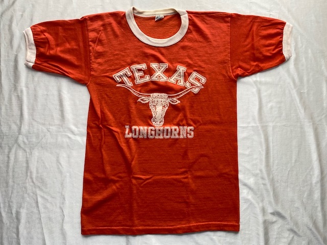 80s USA製 ビンテージ ARTEX TEXAS 大学 テキサス ロングホーンズ 　Tシャツ　M