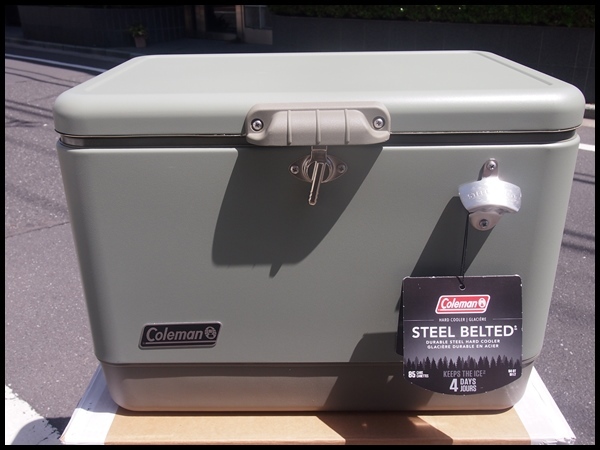 *Coleman Coleman li Union 54QT steel belt cooler,air conditioner Sage