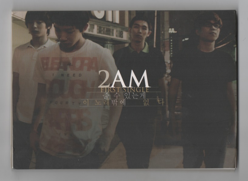 韓国CD ★　2AM の 1st Single_ケース(オモテ面)　