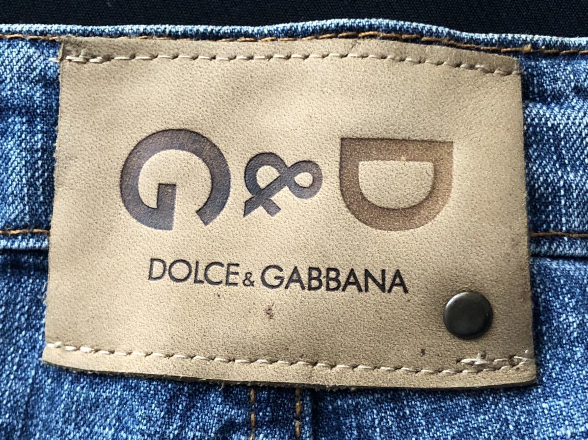 ITALY производства стандартный товар Dolce & Gabbana Denim джинсы ботинки cut брюки Rollei z брюки DOLCE&GABANNA D&G женский шар 3736