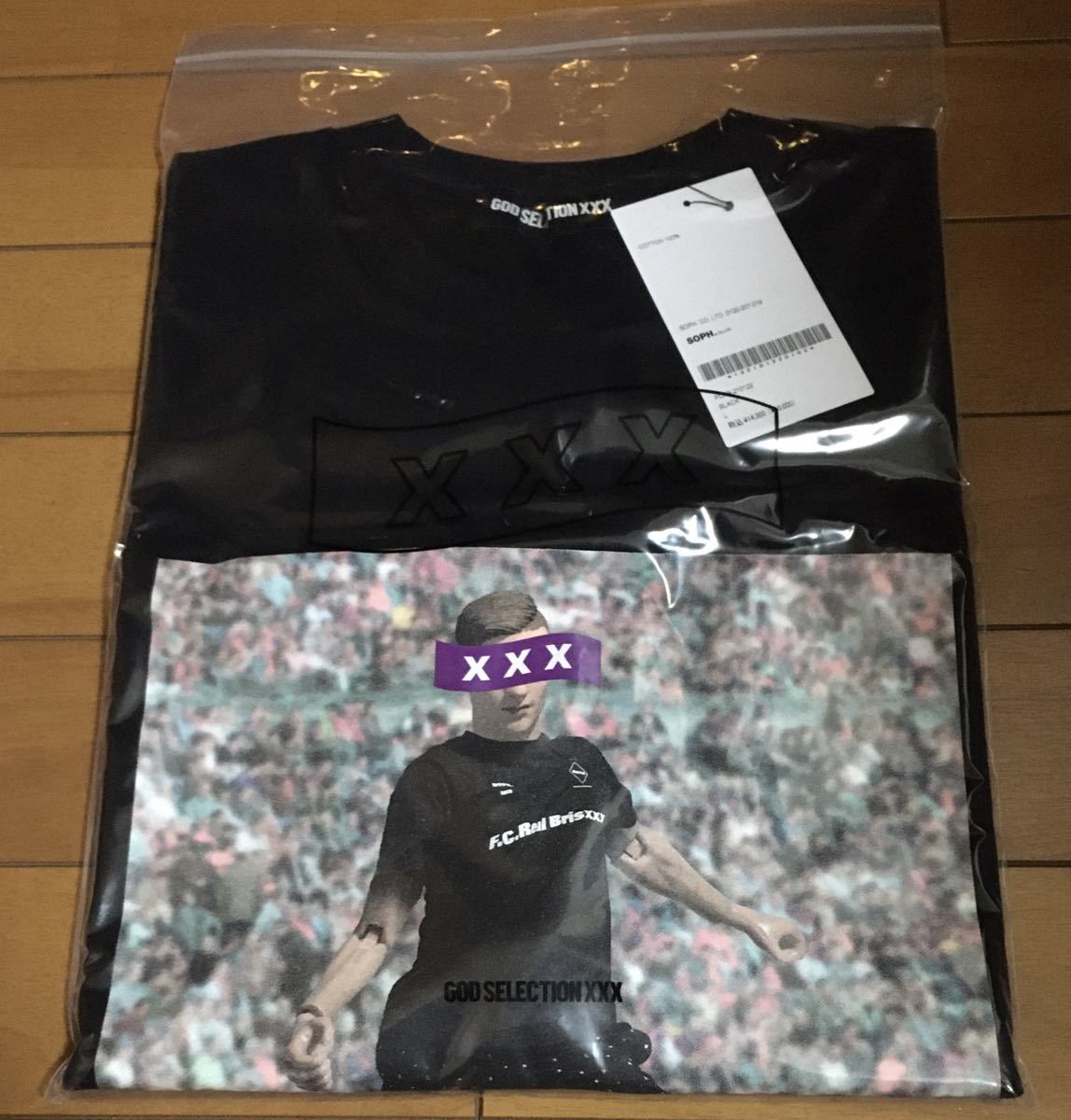 新品』GOD SELECTION XXX × F.C.Real Bristol☆Tシャツ Sサイズ 黒