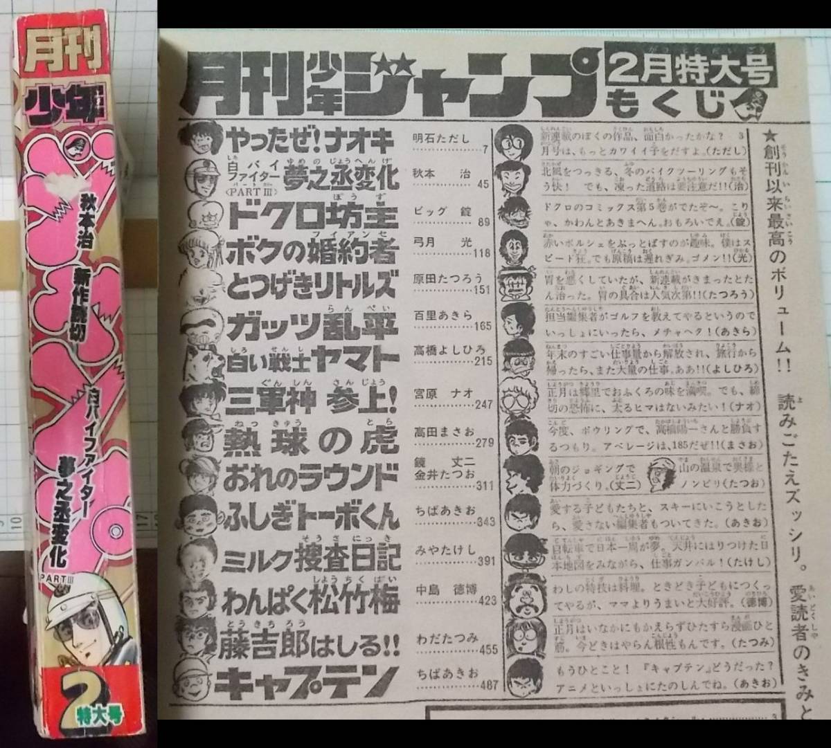 月刊少年ジャンプ　1983年　2月号　昭和58年_痛み汚れあります