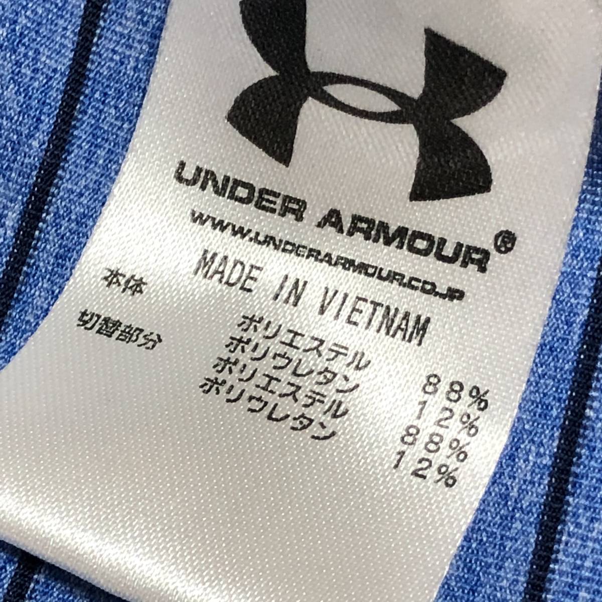 【UNDER ARMOUR】アンダーアーマー スポーツウェア トレーニングウェア ゴルフにも！ 半袖 ポロシャツ メンズ M 美品！ 送料無料！