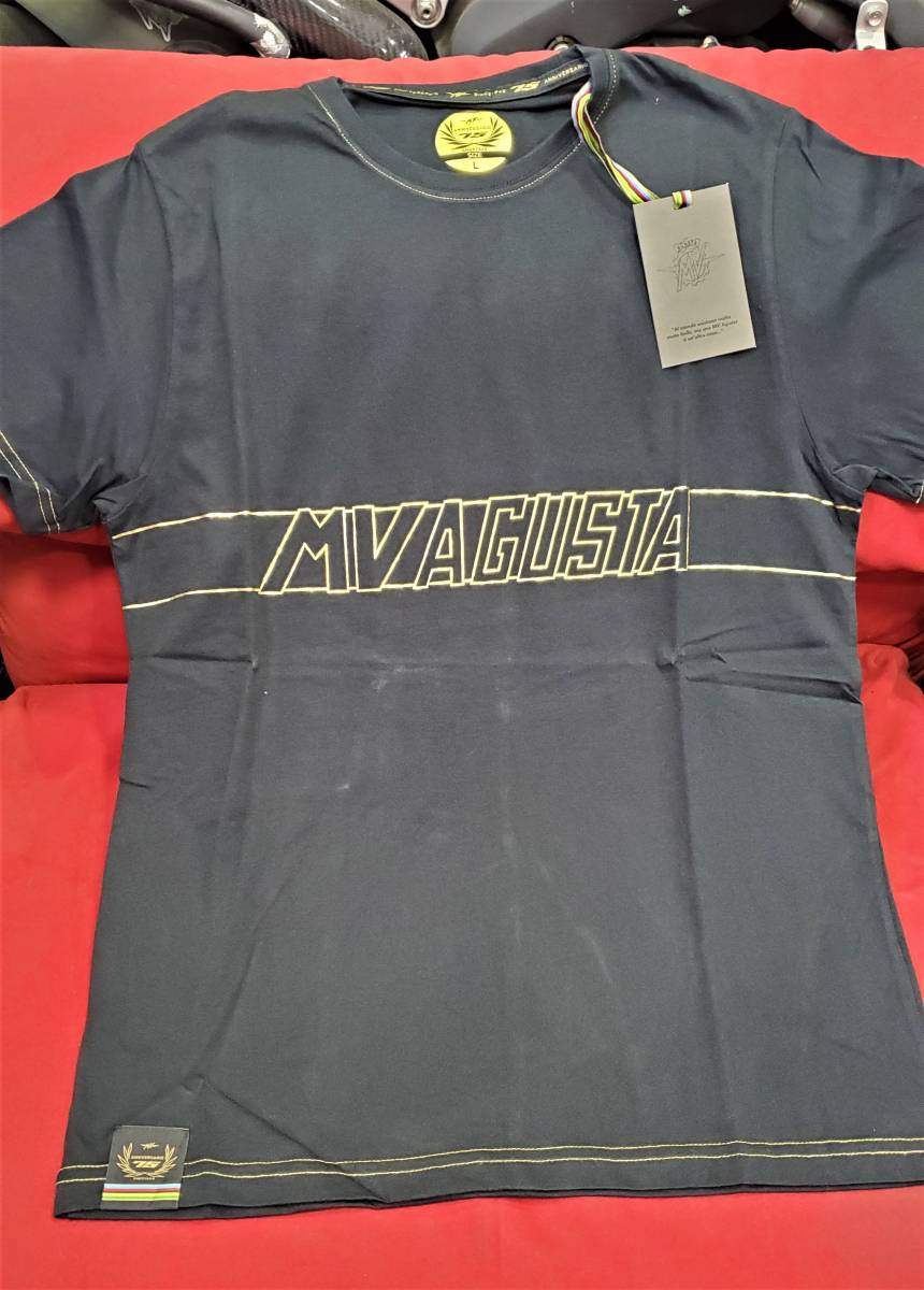 【新品未使用品】MVアグスタ正規品！　MV AGUSTA APPAREL 20/21　HERITAGE TSHIRT BLACK L_画像2