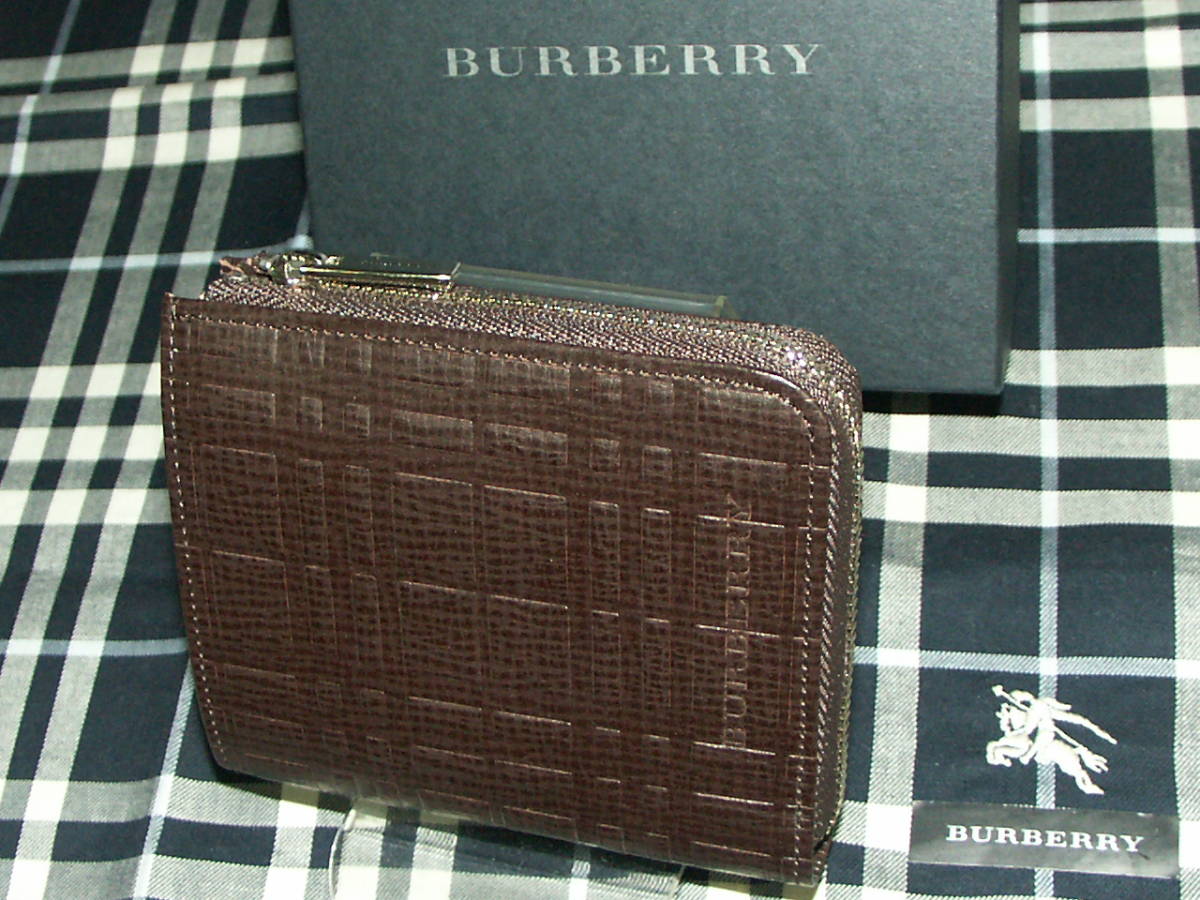 5759-54③新品本物　BURBERRY　バーバリー　キーホルダー付き　財布