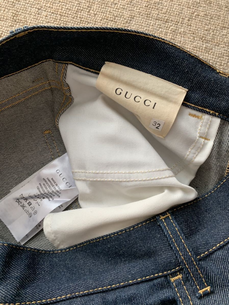 グッチ　Gucci デニムパンツ loved 刺繍入　ミケーレ　レア　デニム_画像7