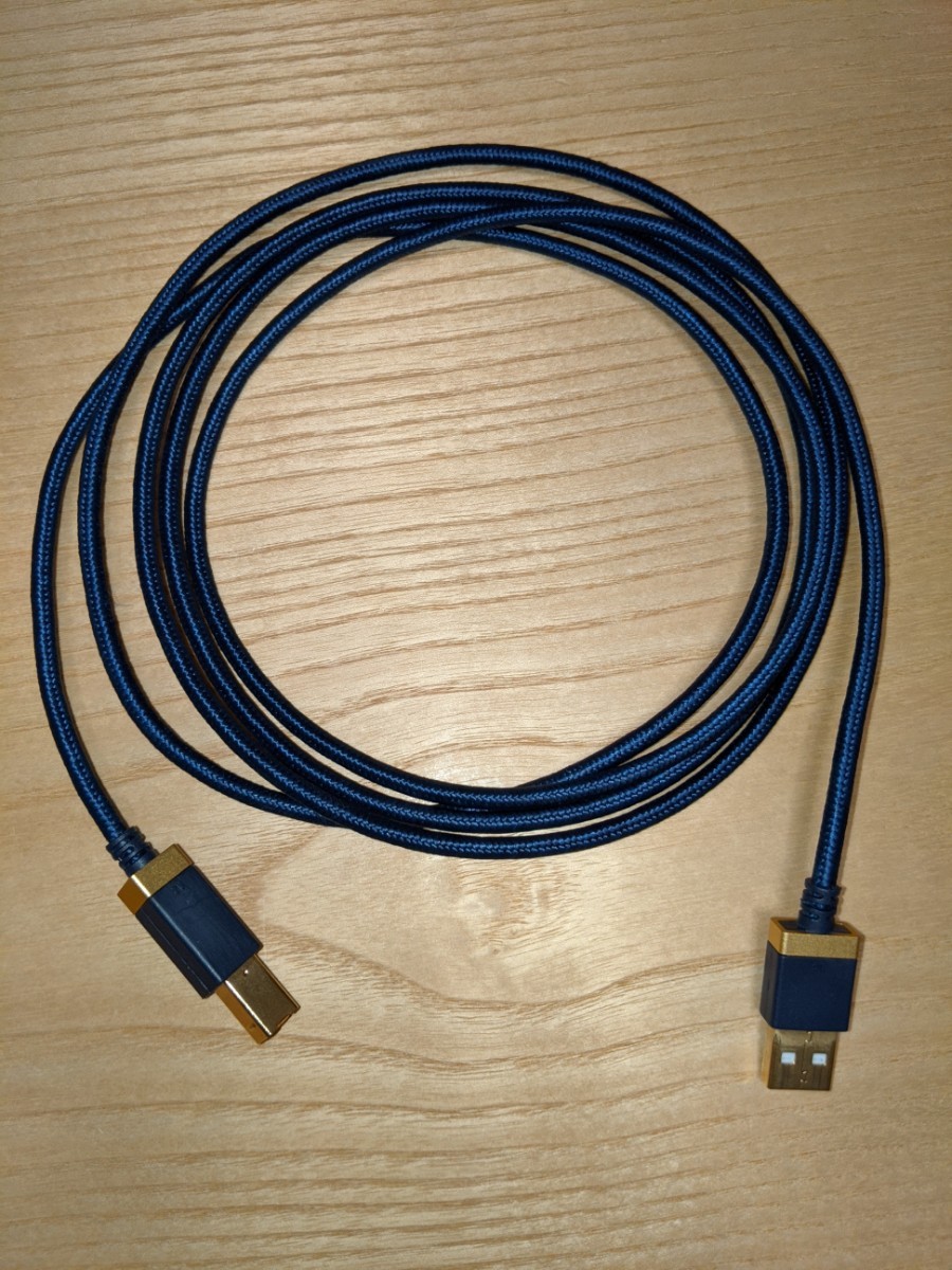 エレコム USBケーブル 2m オーディオ用 USB2.0(A to B) 金メッキコネクター採用 ネイビー DH-AB20