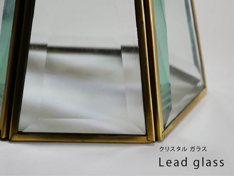 〈クリアガラス×ゴールド真鍮〉 ステンドグラス ペンダントライト LED25w電球付属 真鍮シーリングカバー付属 北欧 レトロ モダン - 3