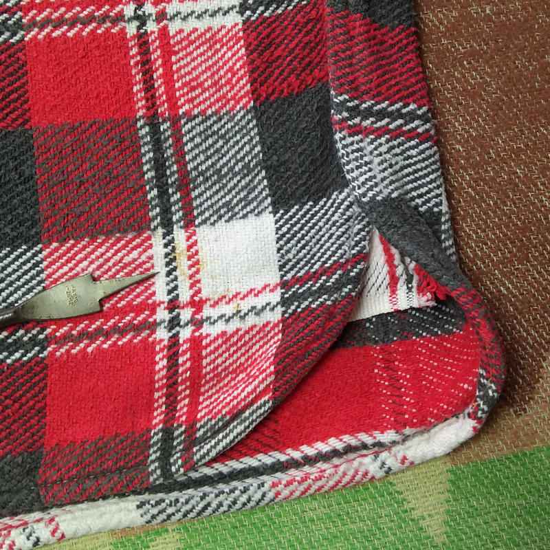 マチ付き 【BRENT】60s Plaid Flannel Shirt/60年代 ブレント マチ付き 【BRENT】60s Plaid Flannel Shirt/60年代 ブレント