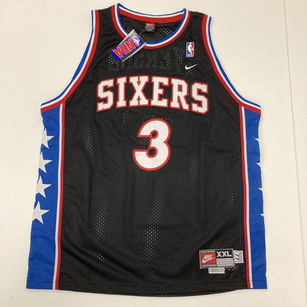 新品未使用品 NBA NIKE アレン アイバーソン ユニフォーム XXLサイズ ナイキ バスケ タンクトップ ジャージ Iverson 76ers SIXERS 1040350