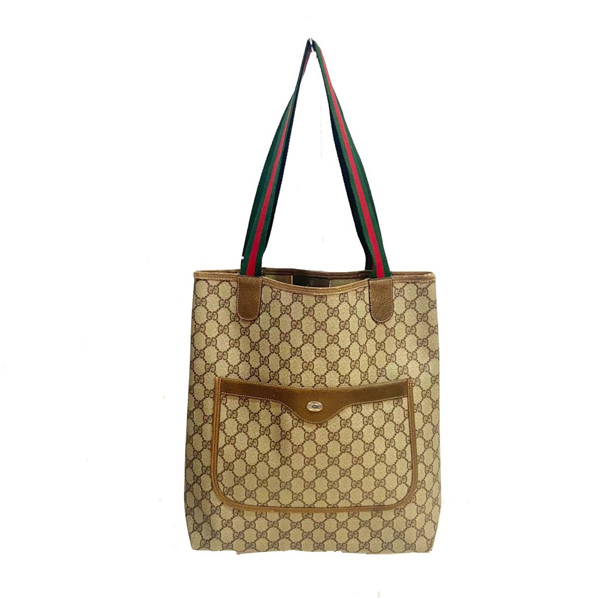 □値下げ□ GUCCI オールド グッチ GG キャンバス シェリーライン