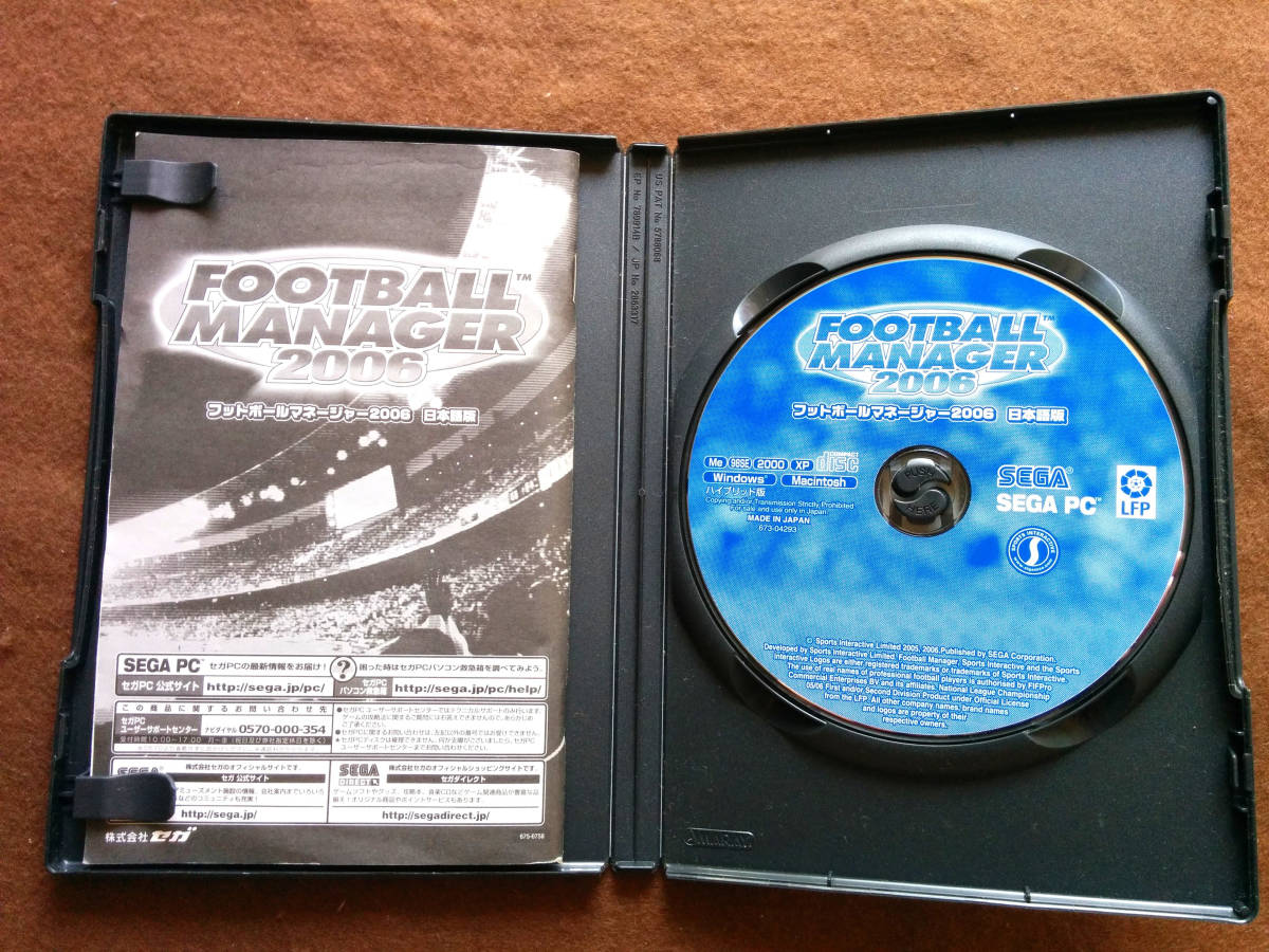 ★☆セガ FOOTBALL Manager 2006 フットボールマネージャー サッカー クラブ経営 運営シミュレーション SEGA☆★_画像3