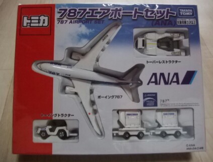 【新品】トミカ 787エアポートセット ANA タカラトミー 飛行機 空港セット キッズ 子供 おもちゃ 定形外可能ですの画像1