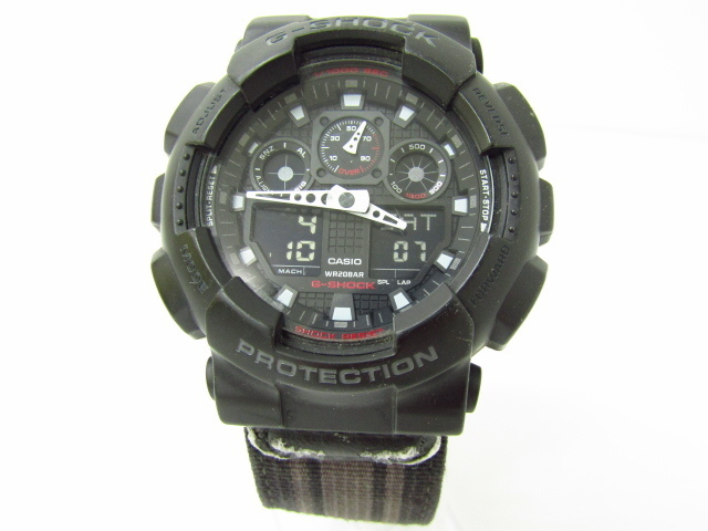 CASIO G-SHOCK カシオ G-ショック GA-100MC デジアナ腕時計♪AC19780_画像1