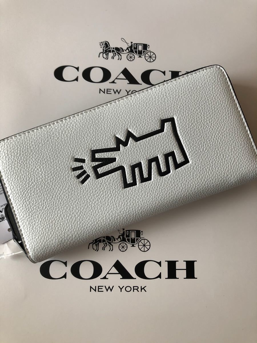 COACH コーチ 長財布 メンズ F87107 キース・ヘリング Keith Haring