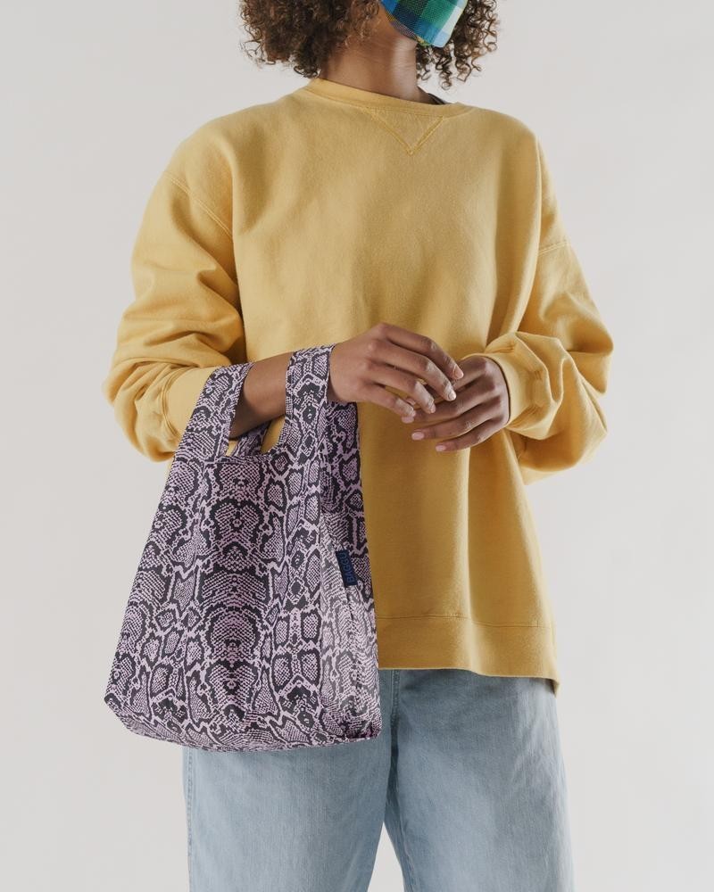 【最終SALE】BAGGU　エコバッグ　ベビー　Baby　ピンクスネークスキン　母の日　ギフト　新品未使用