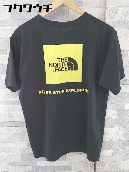 ◇ THE NORTH FACE ザ ノース フェイス NT31957 ボックスロゴ プリント 半袖 Tシャツ カットソー サイズXL ブラック メンズ_画像2