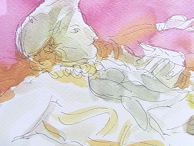 e5469 真作保証 リトグラフ 人物画 池田満寿夫 額縁 | bioimune.com.br