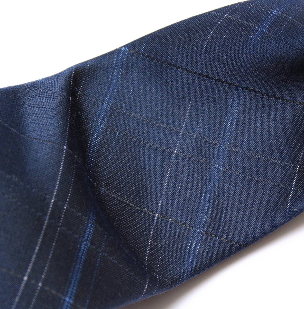 *Calvin Klein* beautiful dark blue. check pattern necktie [AG] domestic sending * new goods * Calvin * Klein 